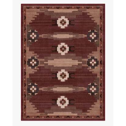 Annika Rust Red Flatwoven Rug - 305 x 425 cm - Rug + Pad System