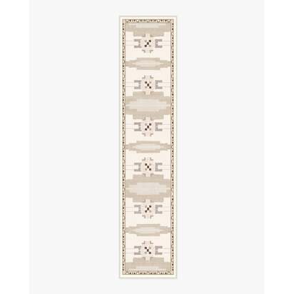 Annika Soft Taupe Flatwoven Rug - 75 x 365 cm - Rug + Pad System