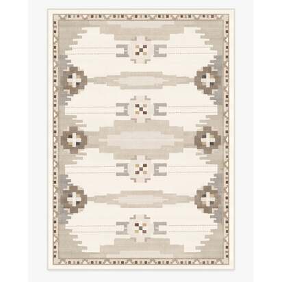 Annika Soft Taupe Flatwoven Rug - 305 x 425 cm - Rug + Pad System
