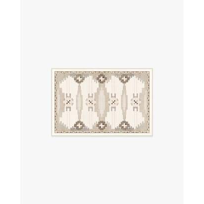 Annika Soft Taupe Flatwoven Rug - 60 x 90 cm - Rug + Cushioned Pad System