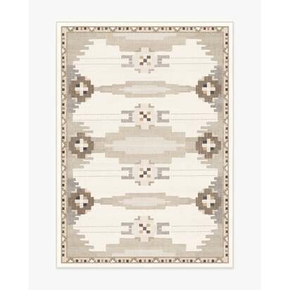Annika Soft Taupe Flatwoven Rug - 150 x 215 cm - Rug + Cushioned Pad System