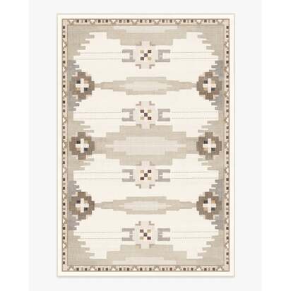 Annika Soft Taupe Flatwoven Rug - 200 x 290 cm - Rug + Cushioned Pad System