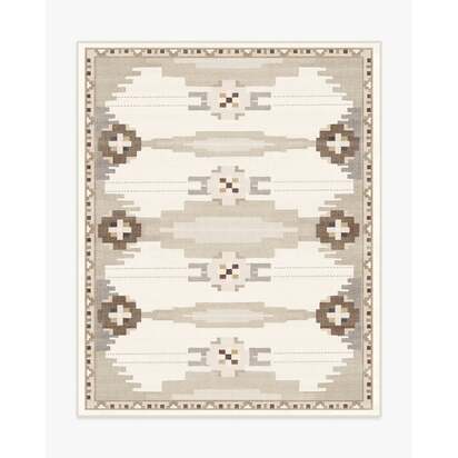 Annika Soft Taupe Flatwoven Rug - 245 x 305 cm - Rug + Cushioned Pad System