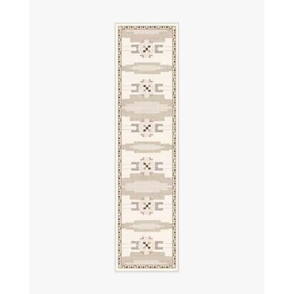 Annika Soft Taupe Flatwoven Rug - 245 Round cm - Rug + Cushioned Pad System