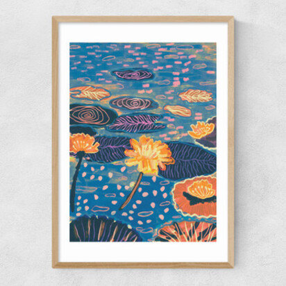 Magic Pond A2 (42 x 59.4cm) Frame Black Narrow (15mm) 