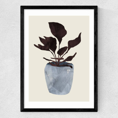 Country Plant A3 (29.7 x 42cm) Frame Natural Oak Narrow (15mm) 