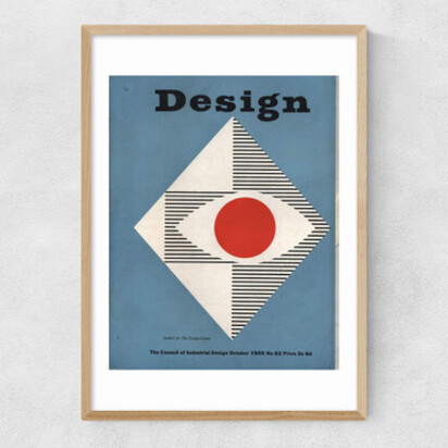 Graphics, October 1955, Design Magazine A1 (59.4 x 84.1cm) Frame White Narrow (15mm) 