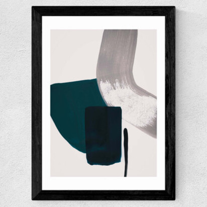 Minimalist Painting II A3 (29.7 x 42cm) Frame Black Medium (22mm) 