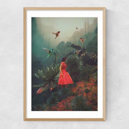20 Seconds Before the Rain A3 (29.7 x 42cm) Frame Black Narrow (15mm) 