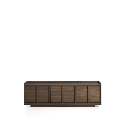 Onix TV stand with a walnut veneer in a dark finish, 150 x 47 cm FSC Mix Credit