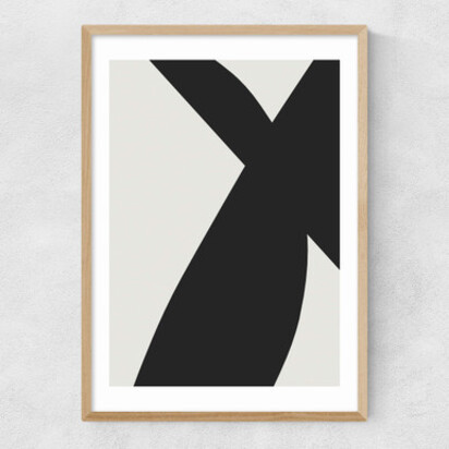 Minimal Black 2 A2 (42 x 59.4cm) Frame Black Narrow (15mm) 