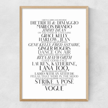 Vogue by Honeymoon Hotel A2 (42 x 59.4cm) Frame Black Wide (35mm) 