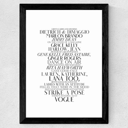 Vogue by Honeymoon Hotel A2 (42 x 59.4cm) Frame Black Wide (35mm) 