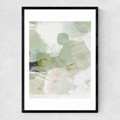 Green III 50x70cm Frame Natural Oak Narrow (15mm) 