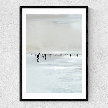 Beachy A1 (59.4 x 84.1cm) Frame Black Narrow (15mm) 