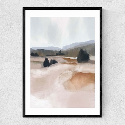 The Ranch A2 (42 x 59.4cm) Frame Black Narrow (15mm) 