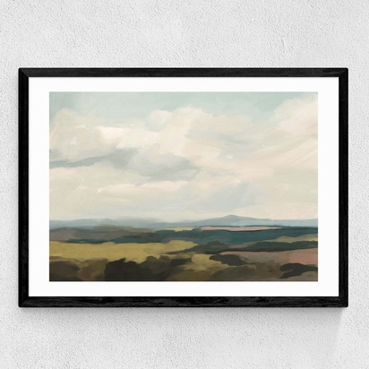 West Country A1 (59.4 x 84.1cm) Frame Black Medium (22mm) 