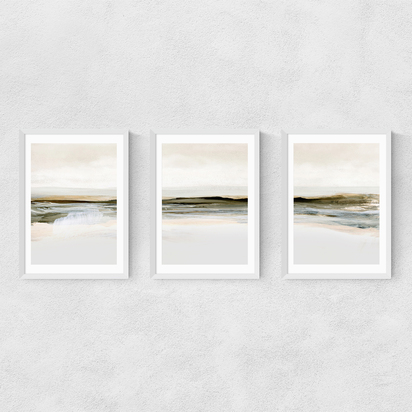 Orkney Triptych Frame White Narrow (15mm) 