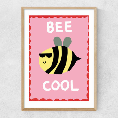 Bee Cool A3 (29.7 x 42cm) Frame Natural Oak Narrow (15mm) 