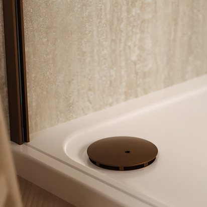 Crosswater High Flow Shower Waste - Brushed Bronze