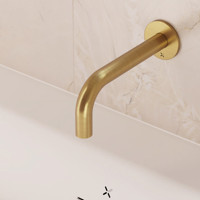 Crosswater MPRO Bath Spout - Brushed Brass
