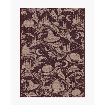 Autumn Alchemy Burgundy Flatwoven Rug - 150 x 215 cm - Rug + Pad System