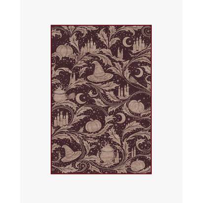 Autumn Alchemy Burgundy Flatwoven Rug - 120 x 185 cm - Rug + Cushioned Pad System