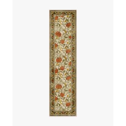 Enchanted Vines Cream Multicolour Rug - 75 x 305 cm - All-In-One Rug
