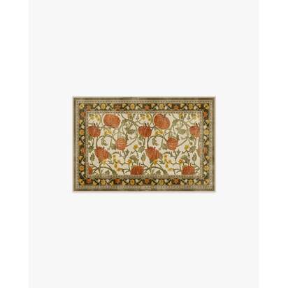 Enchanted Vines Cream Multicolour Flatwoven Rug - 275 x 365 cm - Rug + Pad System
