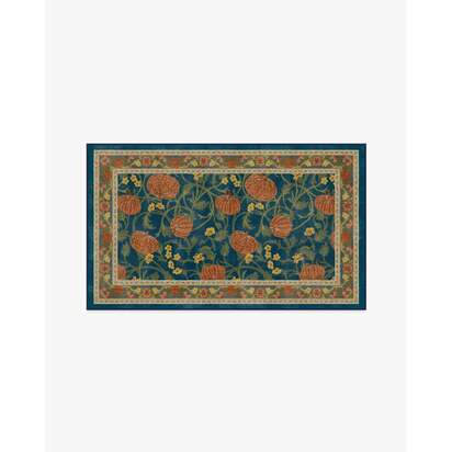 Enchanted Vines Navy Multicolour Rug - 90 x 150 cm - All-In-One Rug