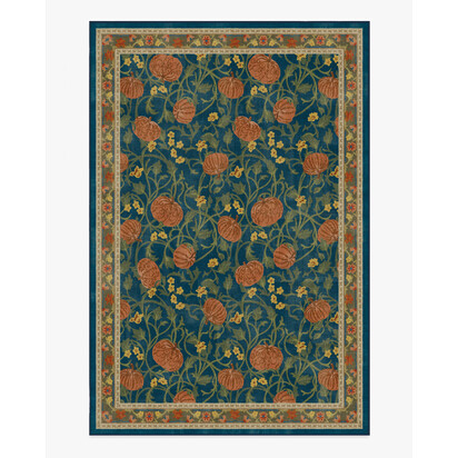 Enchanted Vines Navy Multicolour Rug - 200 x 290 cm - All-In-One Rug