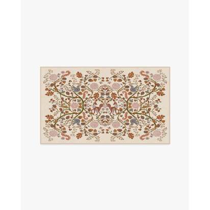 Foxglove Forest Cream Multicolour Rug - 90 x 150 cm - All-In-One Rug