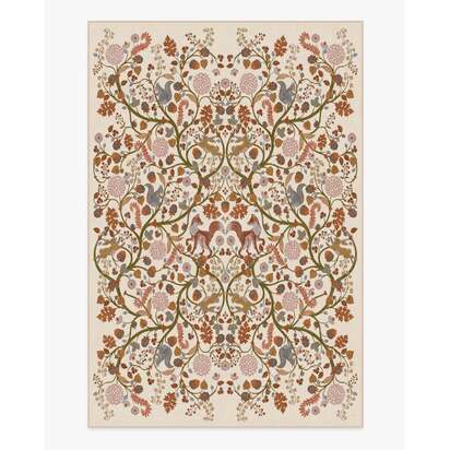 Foxglove Forest Cream Multicolour Rug - 200 x 290 cm - All-In-One Rug