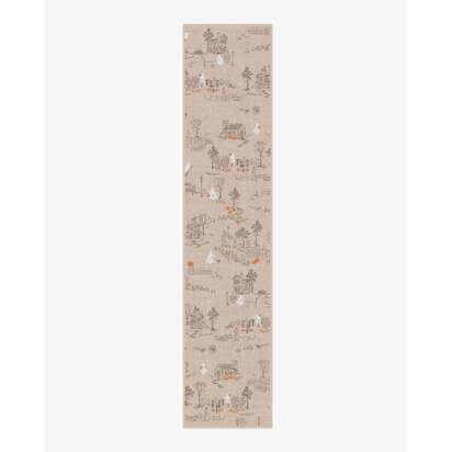 Ghost Stories Natural Flatwoven Rug - 75 x 365 cm - Rug + Pad System