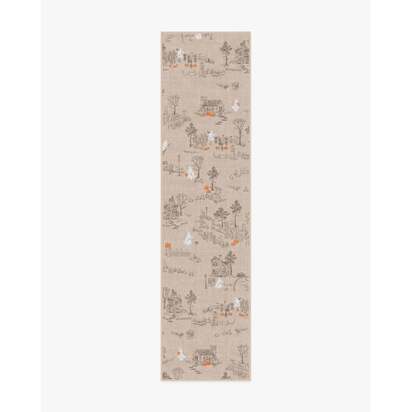 Ghost Stories Natural Flatwoven Rug - 75 x 305 cm - Rug + Cushioned Pad System