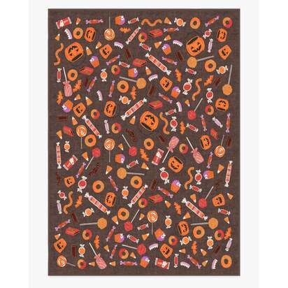 Halloween Treats Brown Multicolour Rug - 305 x 425 cm - All-In-One Rug