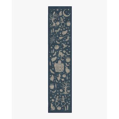 Moonlit Creatures Navy Rug - 75 x 365 cm - All-In-One Rug