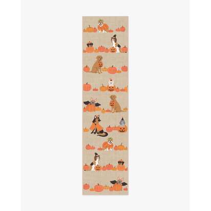 Puppy Patch Natural Multicolour Flatwoven Rug - 75 x 305 cm - Rug + Pad System