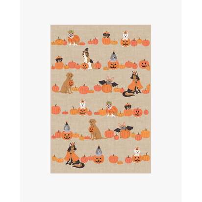 Puppy Patch Natural Multicolour Flatwoven Rug - 120 x 185 cm - Rug + Pad System