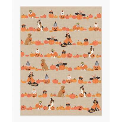 Puppy Patch Natural Multicolour Flatwoven Rug - 275 x 365 cm - Rug + Pad System