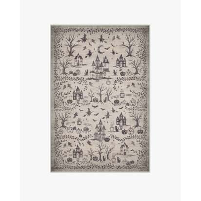 Shadow Town Grey Flatwoven Rug - 120 x 185 cm - Rug + Pad System
