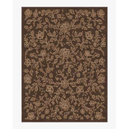 Zinnia Brown Flatwoven Rug - 275 x 365 cm - Rug + Pad System