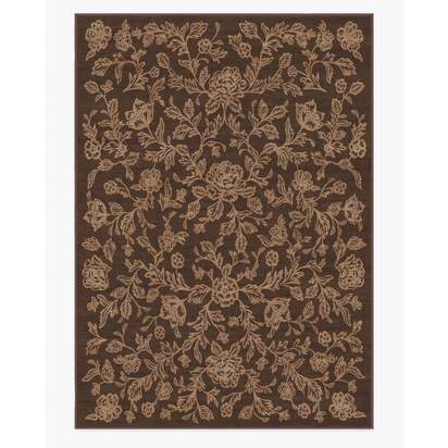 Zinnia Brown Flatwoven Rug - 305 x 425 cm - Rug + Pad System