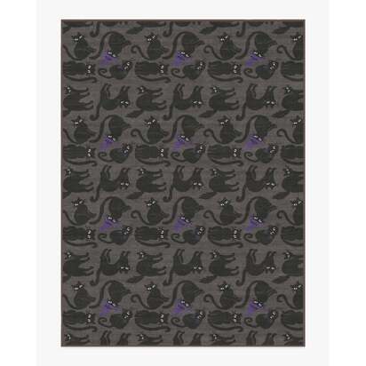 Whisker Mischief Charcoal Flatwoven Rug - 275 x 365 cm - Rug + Pad System