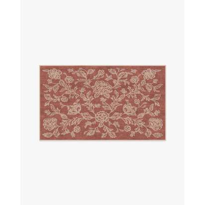Zinnia Terracotta Flatwoven Rug - 90 x 150 cm - Rug + Pad System