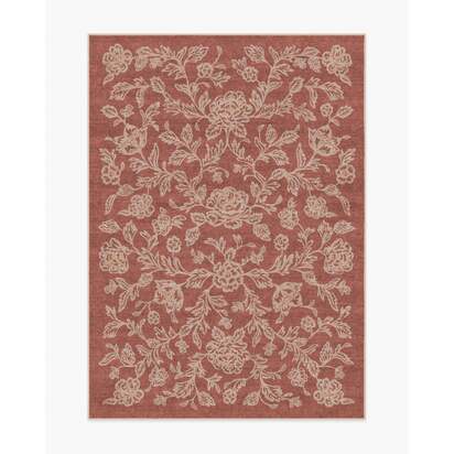 Zinnia Terracotta Flatwoven Rug - 150 x 215 cm - Rug + Pad System