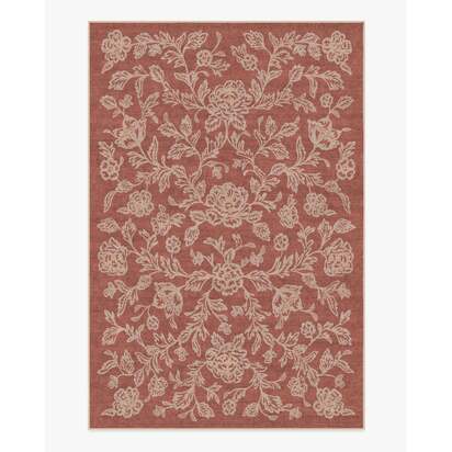 Zinnia Terracotta Flatwoven Rug - 200 x 290 cm - Rug + Pad System