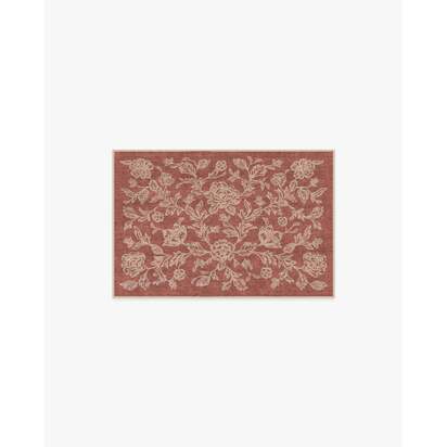 Zinnia Terracotta Flatwoven Rug - 185 x 275 cm - Rug + Cushioned Pad System