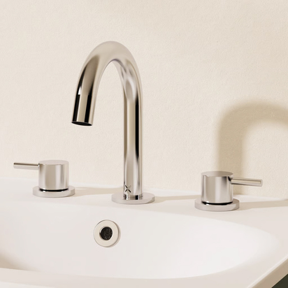 Crosswater MPRO 3 Hole Basin Mixer Tap - Chrome