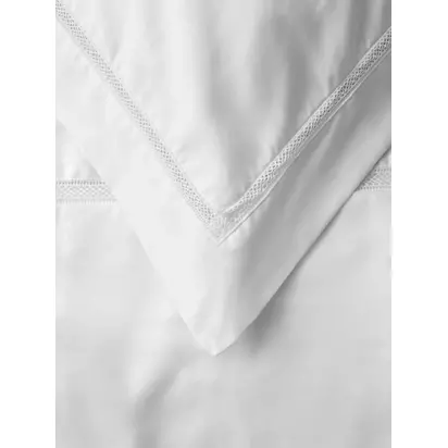 John Lewis Garda Egyptian Cotton Sateen Bedding, 400 Thread Count Cream | H65.00cm * W65.00cm